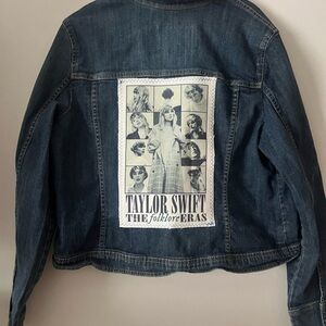 Taylor Swift Denim Jacket with Folklore Patch